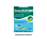 Confezione di DulcoSoft® GO Soluzione Orale pronta da bere, 20 stick monodose di lassativo delicato al gusto limone per combattere la stitichezza